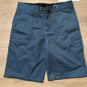 VOLCOM Frickin Modern Straight 12 Y/26 Blue Shorts